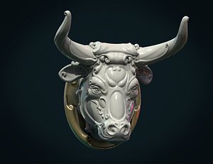 3D bull head
