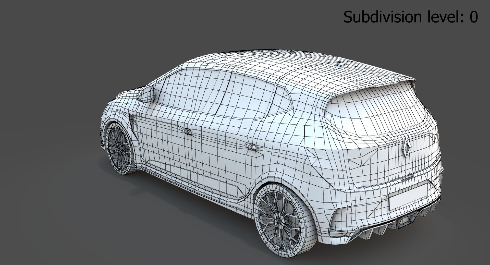 Renault Megane R S 3D Model - TurboSquid 1267486