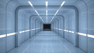 3D Sci Fi Tunnel model