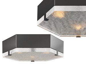 Geometric Metal Flush Mount-corona2017