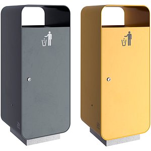 Waste bin VROOM 3D model