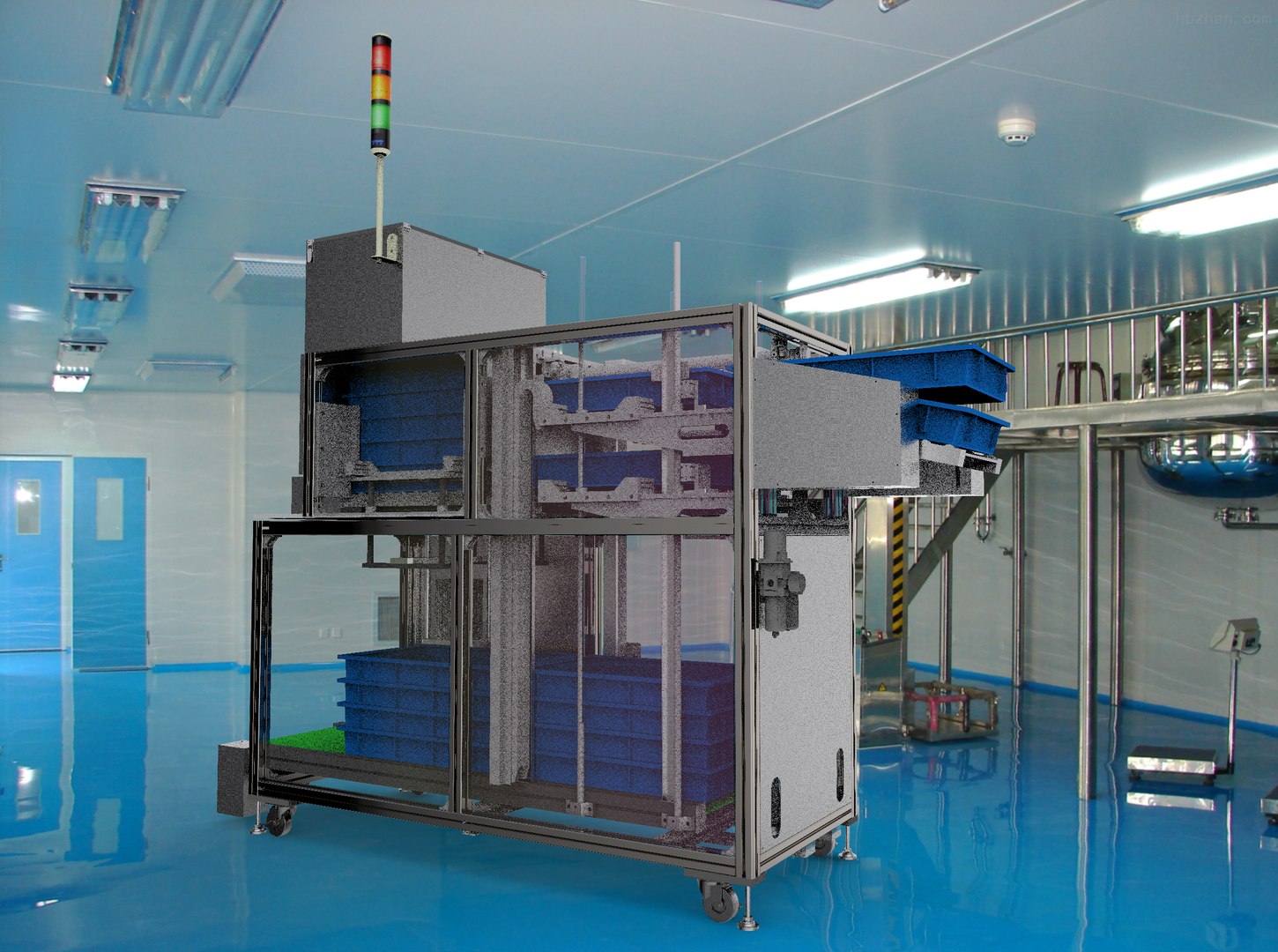 Stacking Box Feeding Machine 3D - TurboSquid 1525728
