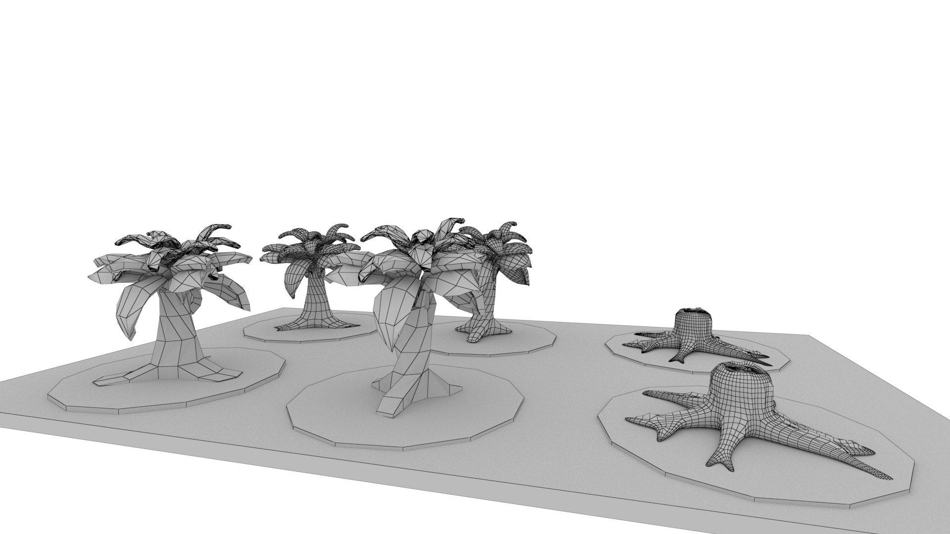 Palm Trees  Tree Stumps model https://p.turbosquid.com/ts-thumb/wH/OPiSgZ/hT/wireframe2/jpg/1746193089/1920x1080/fit_q87/b40fd08a7a836c37de554e05d2f3ca2520b2deb5/wireframe2.jpg