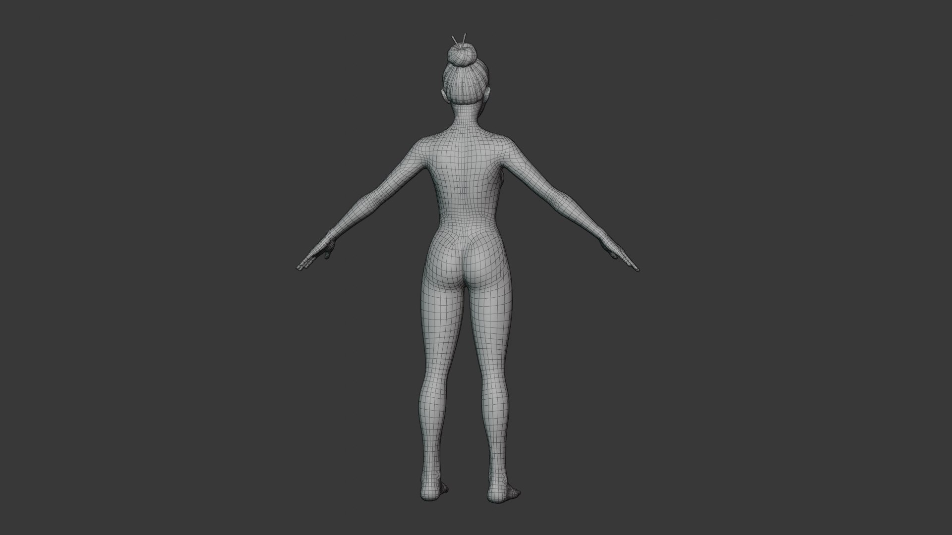 3D Stylized Female Body Base Mesh 3D Model Rigged With IK And FK Switch ...