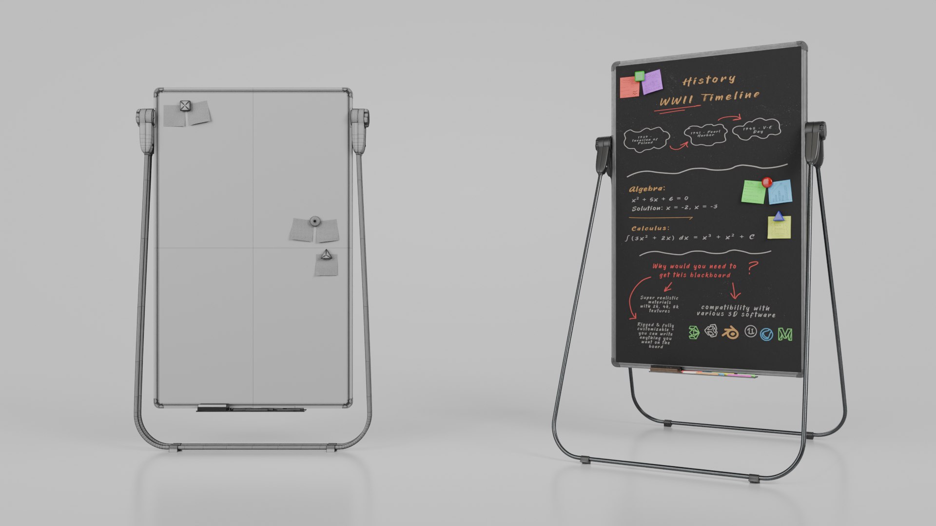 Artist Blackboard Package - Customizable Writing Boards 3D https://p.turbosquid.com/ts-thumb/wH/WpUjRs/c8/c1/png/1748096861/1920x1080/fit_q87/287d9fb02f475ac4bf87fb948781e0c542d5d281/c1.jpg