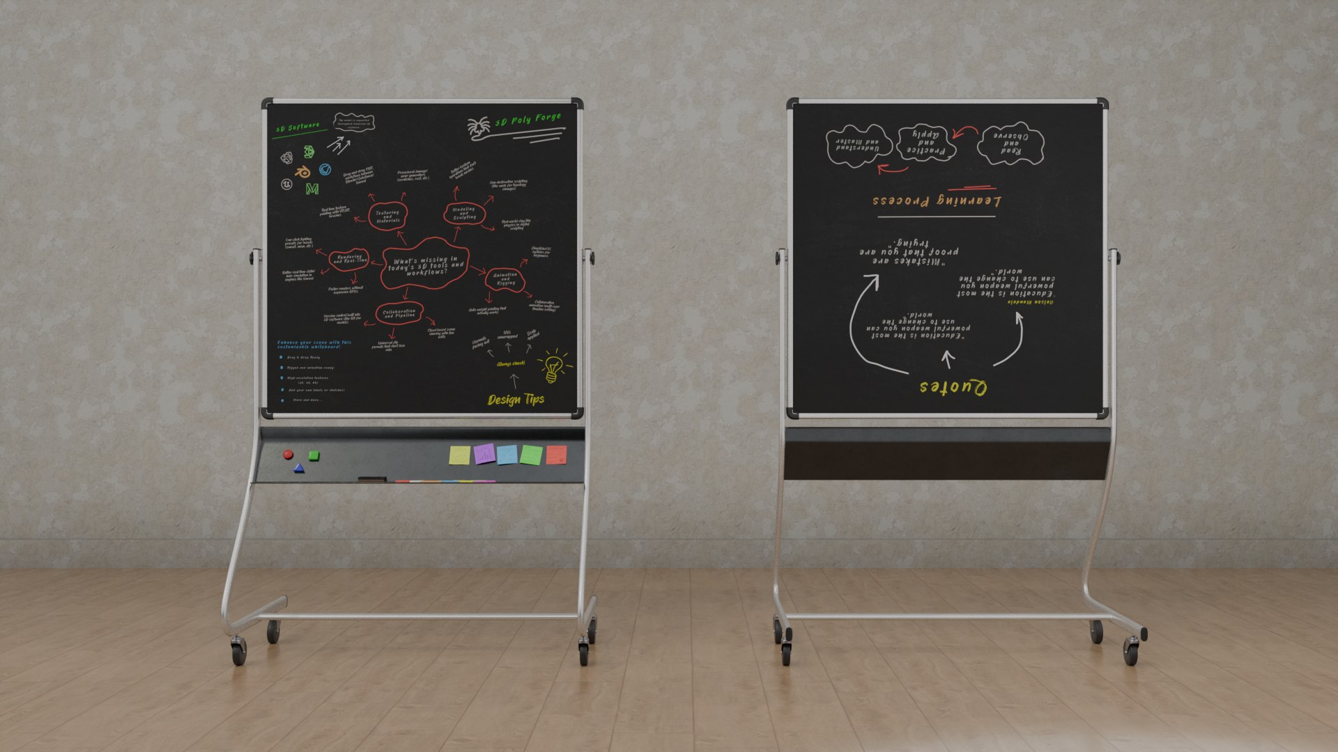 Artist Blackboard Package - Customizable Writing Boards 3D https://p.turbosquid.com/ts-thumb/wH/WpUjRs/sG/a6/png/1748096822/1920x1080/fit_q87/cbb944143338c97cf37977a61e0f587279911534/a6.jpg