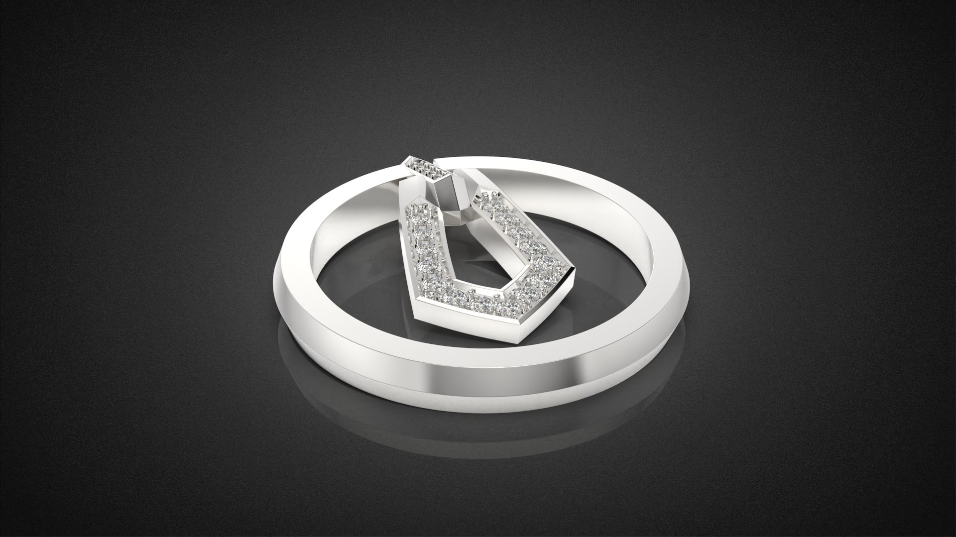 3D Fashion Movable Chains Ring All Sizes R55 3D Print Model ...