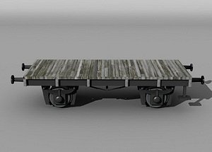 3d sbb flat car
