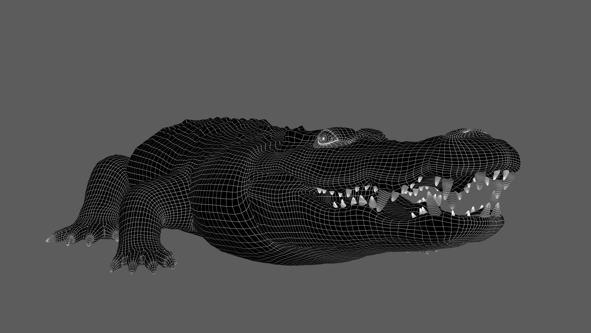 3D Crocodile RIG - TurboSquid 2147869