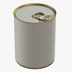 canned food tin 3D model