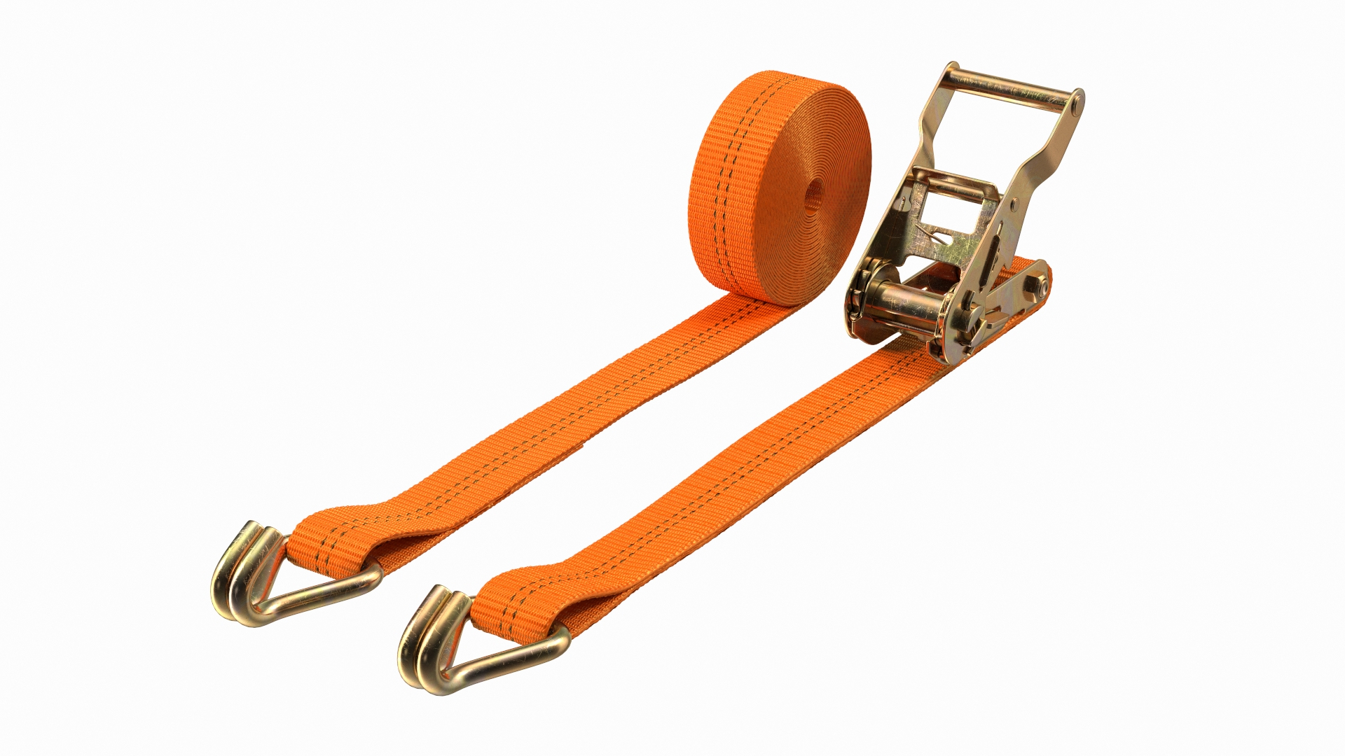 Ratchet Tie Down Strap Double J Hook 3D Model - TurboSquid 1765440