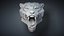 Roaring Leopard Sculpture Stylized