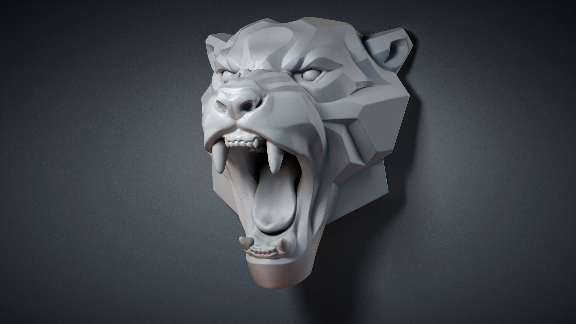 3D roaring leopard sculpture model https://p.turbosquid.com/ts-thumb/wH/n1yJdP/pqTz6YiK/leopardangrystylizedsculpture03/jpg/1586359025/1920x1080/fit_q87/b2ea74d1976a1dd8dae8341ce459248e17a38af8/leopardangrystylizedsculpture03.jpg