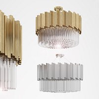 Chandelier kristallen kroonluchter silver gold