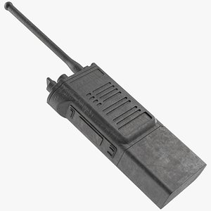 3D Miner Portable Walkie Talkie Dirty model