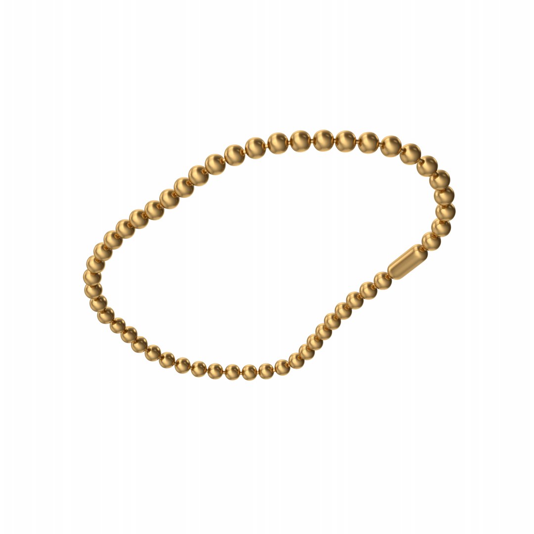 Gold Chainlet 3D Model - TurboSquid 2226712