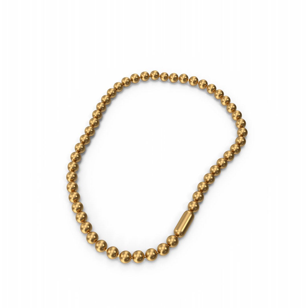 Gold Chainlet 3D Model - TurboSquid 2226712