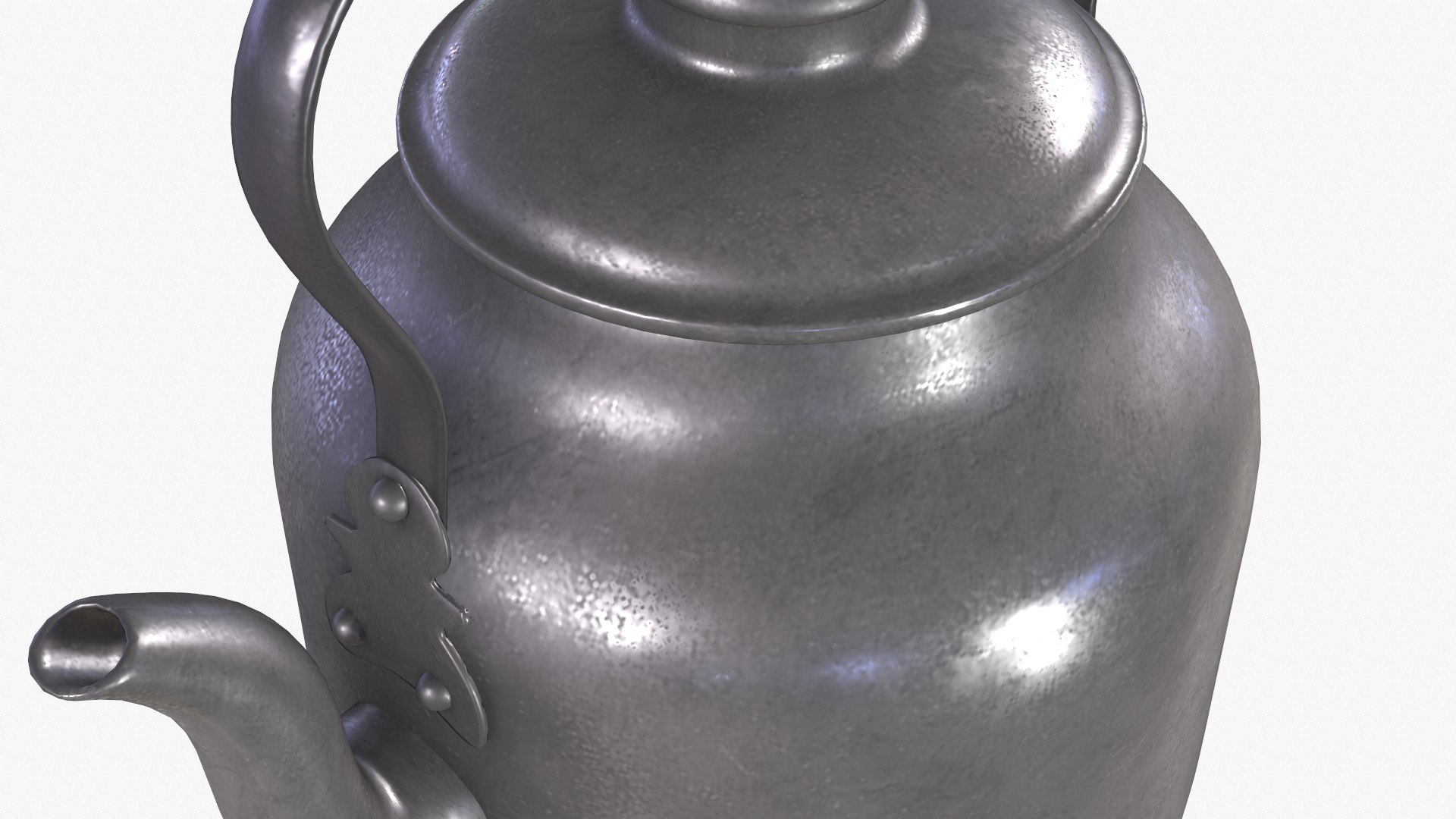 3D Metal Teapot Model - TurboSquid 2241468