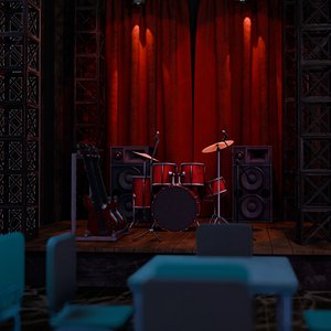 VR Rock Band Show Bar 3D model