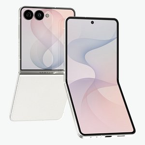 3D Samsung Galaxy Z Flip 8 Cream