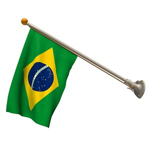 Brazil flag on 70 degree pole