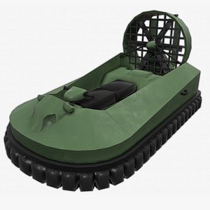 Hovercraft Boat ( low poly )