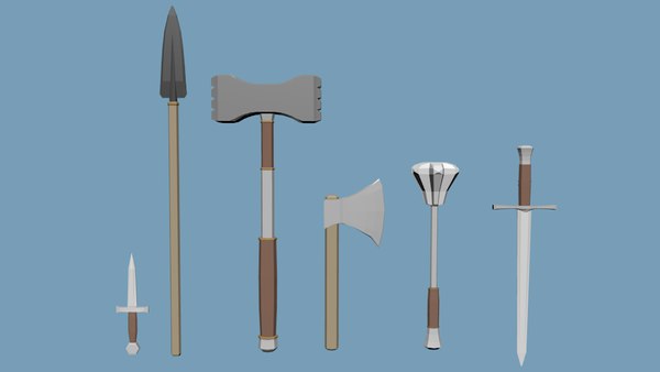 3D weapons pack model