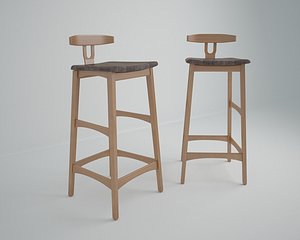 wood jati stool