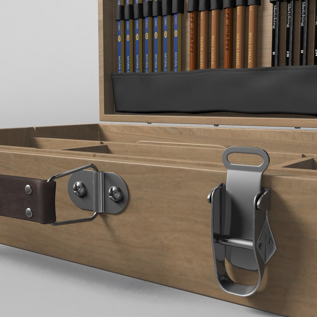 Drawing set model - TurboSquid 1218461