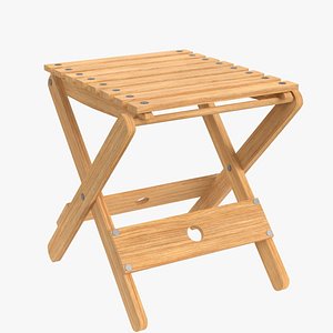 3D folding stool 2 model