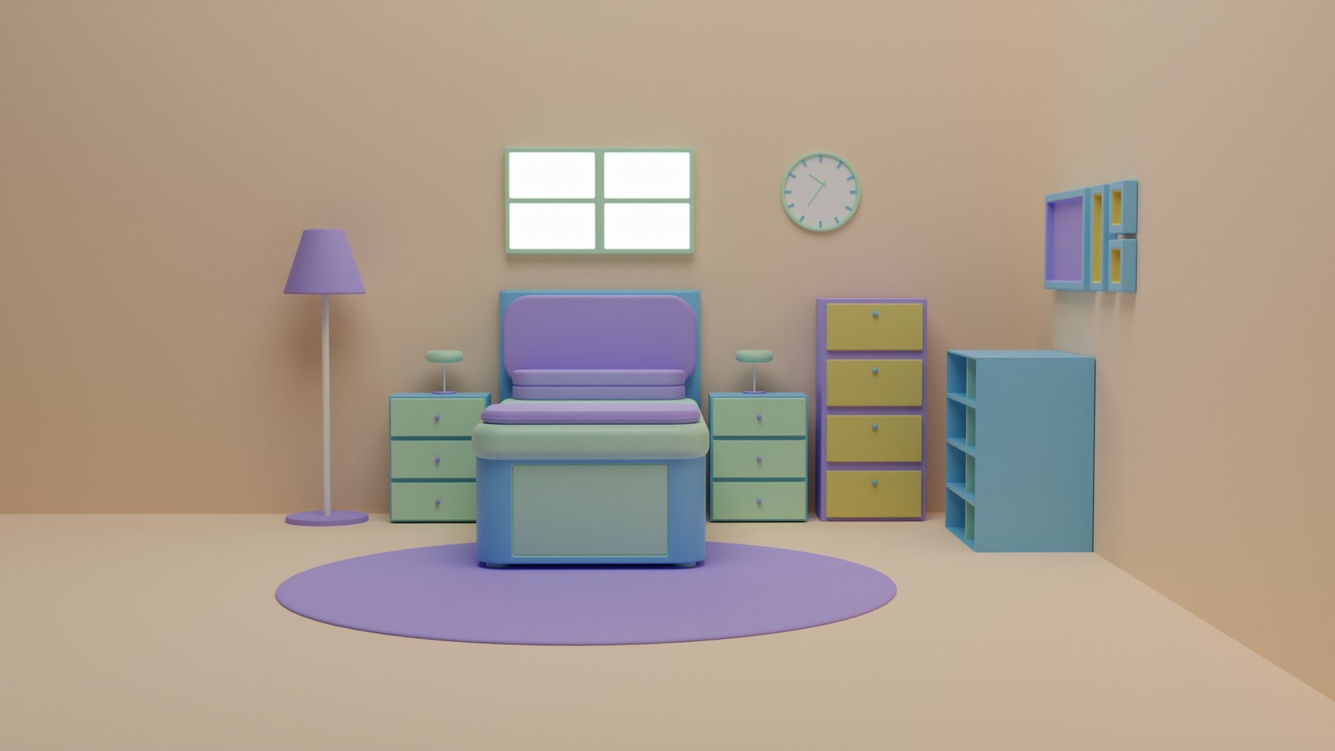 Bedroom Scene Models Pack 3D model - TurboSquid 2056374