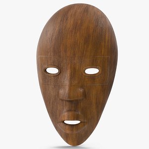 African Mask 6 Wood