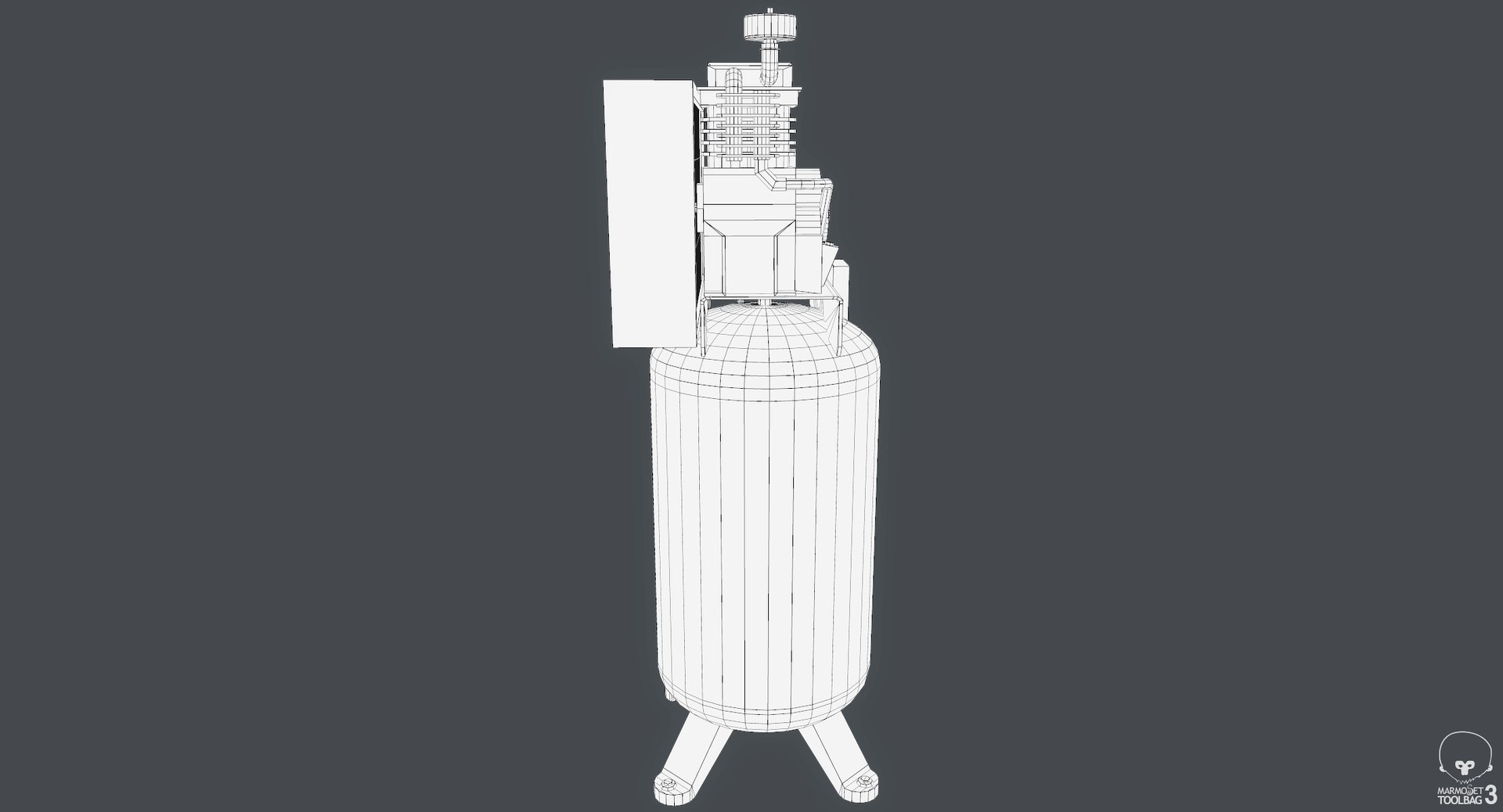3D model air compressor https://p.turbosquid.com/ts-thumb/wI/QkCoWY/XvhDCpbC/screenshot010/png/1509389692/1920x1080/fit_q87/652fc8eba0cf8f5f2a3426acb02be3ab3a2288da/screenshot010.jpg