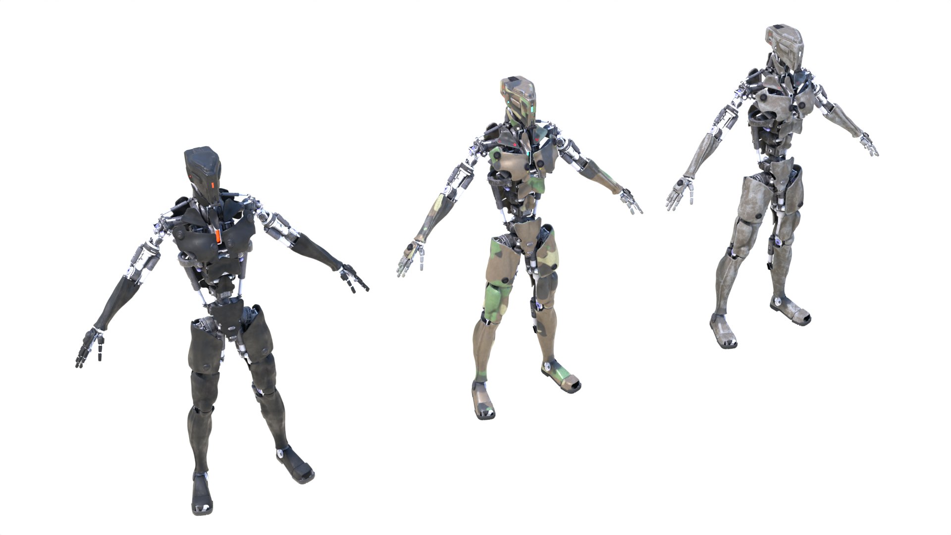 Sci-fi Robot Pack 3D model - TurboSquid 2167348