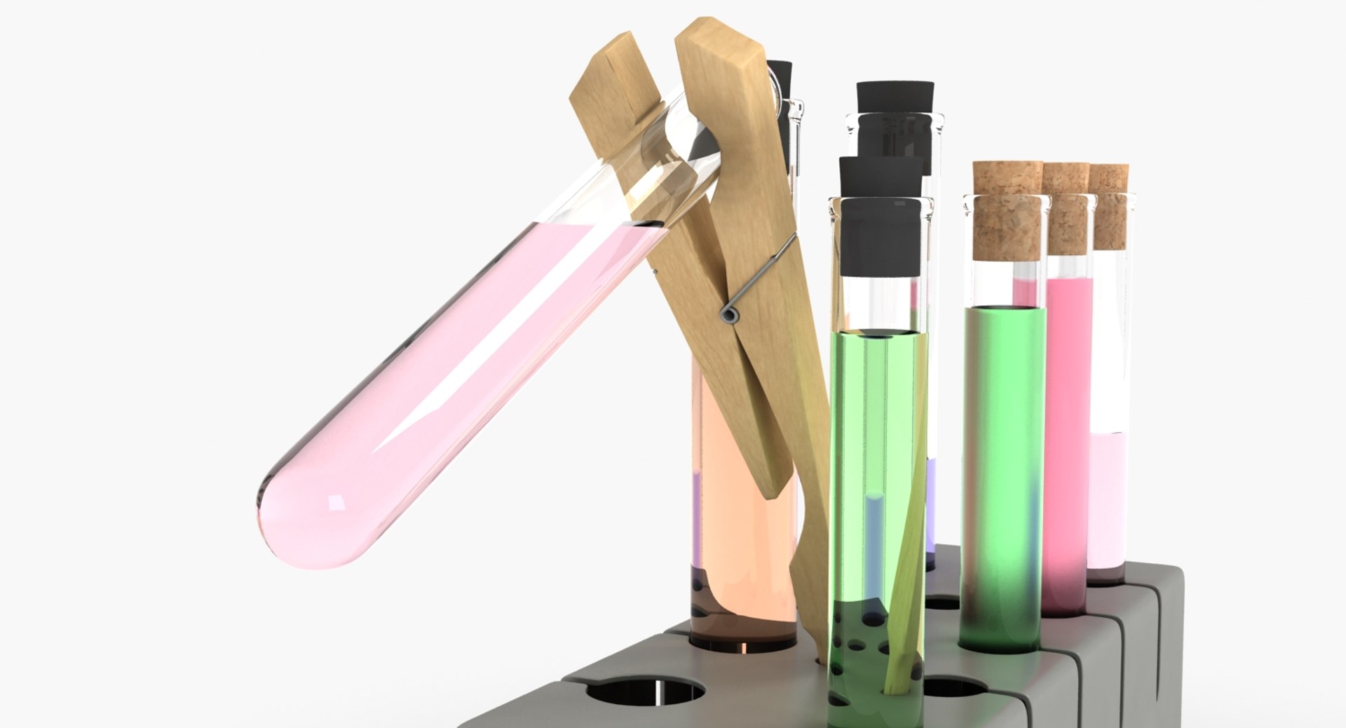 3d Model Test Tube Rack