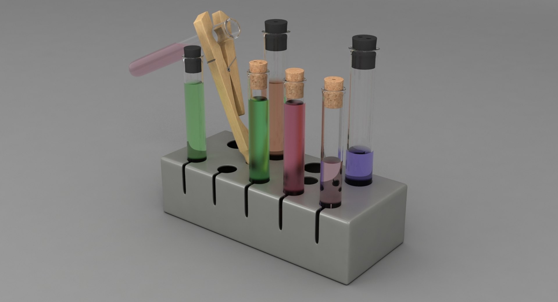 3d Model Test Tube Rack