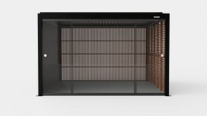 3D Pergola 4x4 Black Mix