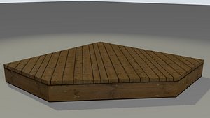 Wooden Deck - Low Poly