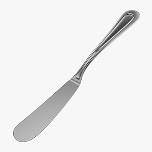 3D model Butter Spreader Knife Classic Cutlery
