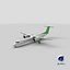 Avion de passagers à double turbopropulseur