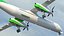 Avion de passagers à double turbopropulseur