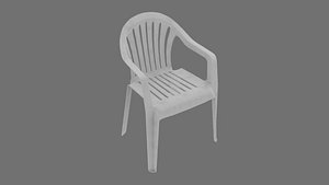 chair monobloc plastic model