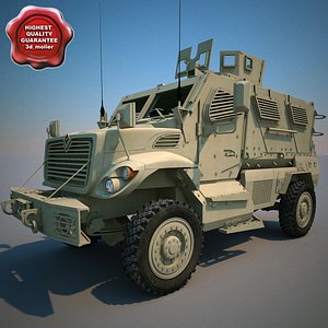 3d maxxpro mrap armoured fighting vehicle