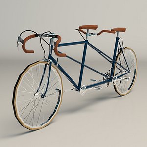 tandem bike 3D