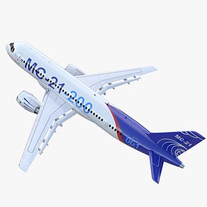 twinjet airliner mc-21 200 3D model