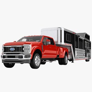 Ford Super Duty F450 2026 Gooseneck Horse Trailer 03