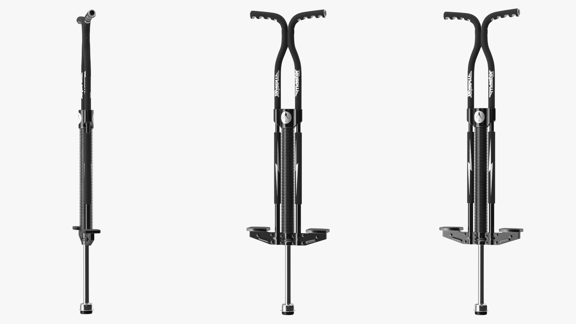 Flybar Night Master Pogo Stick Black 3D model preview
