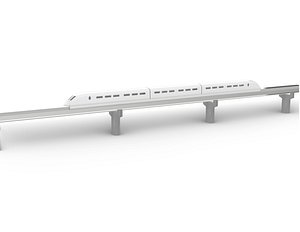 simple maglev train 3D