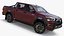 Toyota Hilux 2022 Vermelho Rigged