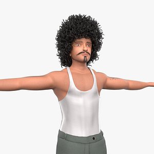 Guitarist JACK 3D model